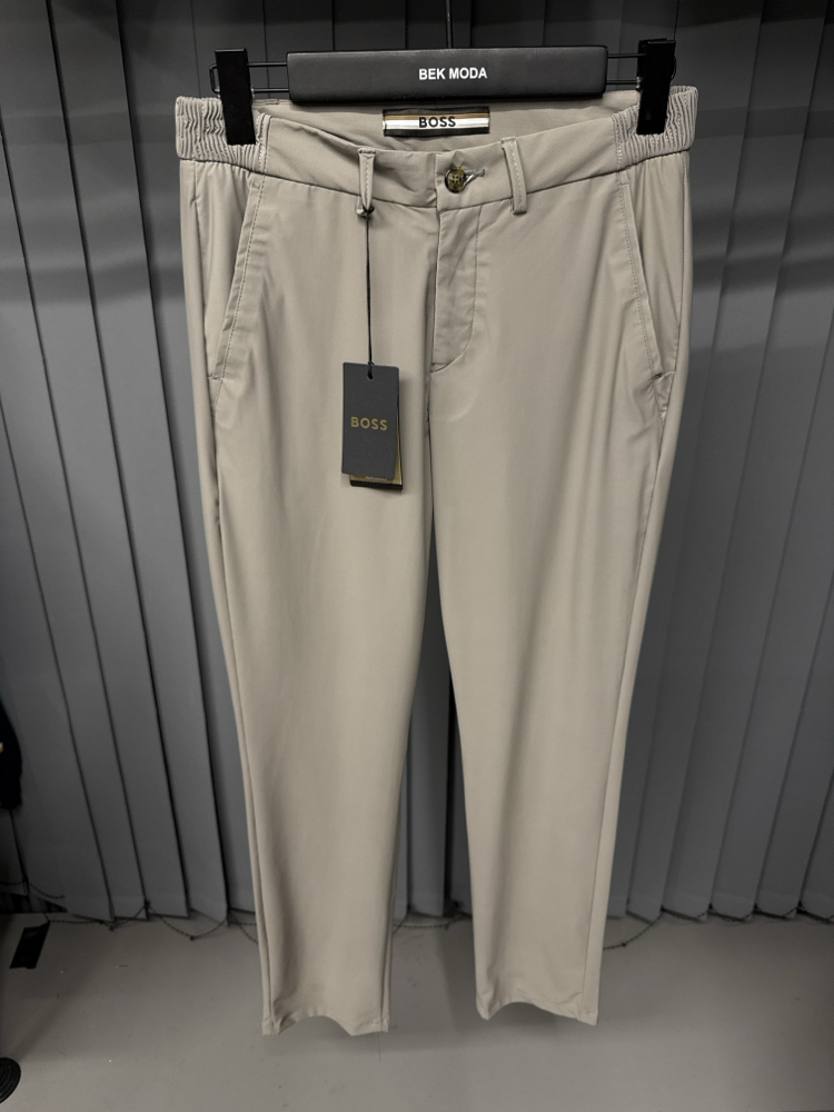 Boss  Kırışmayan Kumaş Jogger Pantolon(1088-vizon)
