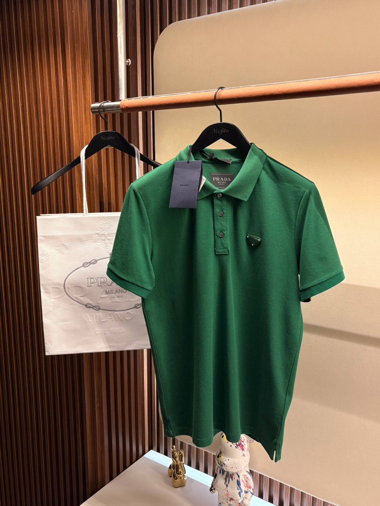 Prada Yeni Logo Polo Yaka (3322-Yeşil)