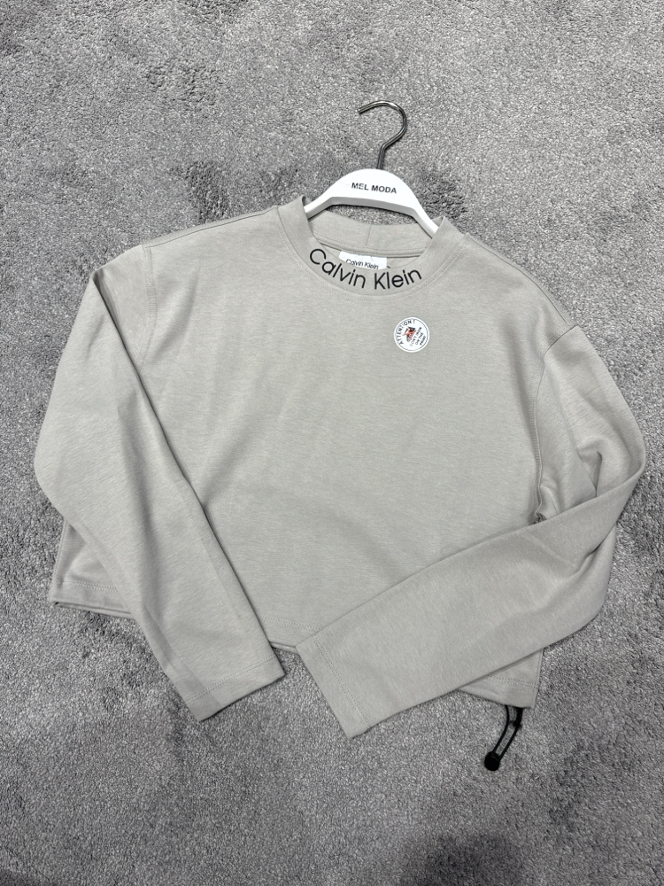 KADIN Crop Sweat (Gri)-5124-