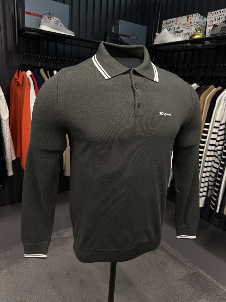 İthal KİTON Triko Polo Yaka (7202-Haki)