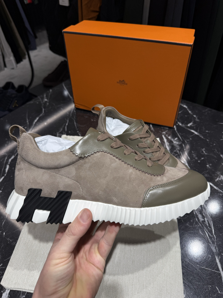 Hermes Deri Sneakers (İTHAL ÜRÜN)