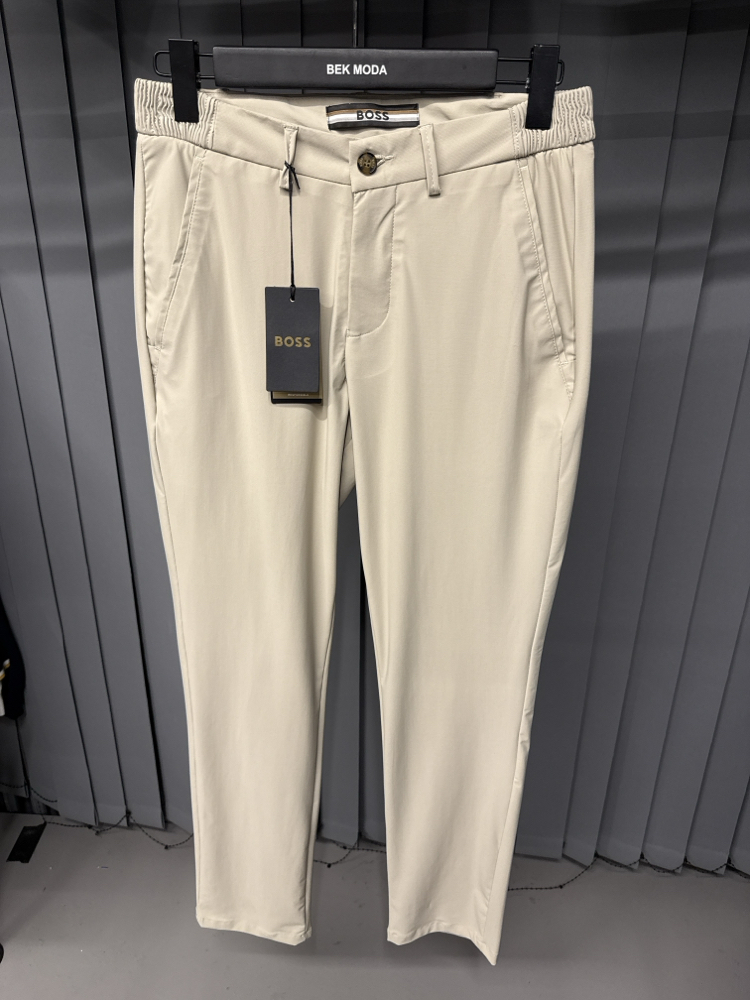 Boss  Kırışmayan Kumaş Jogger Pantolon(1088-bej)