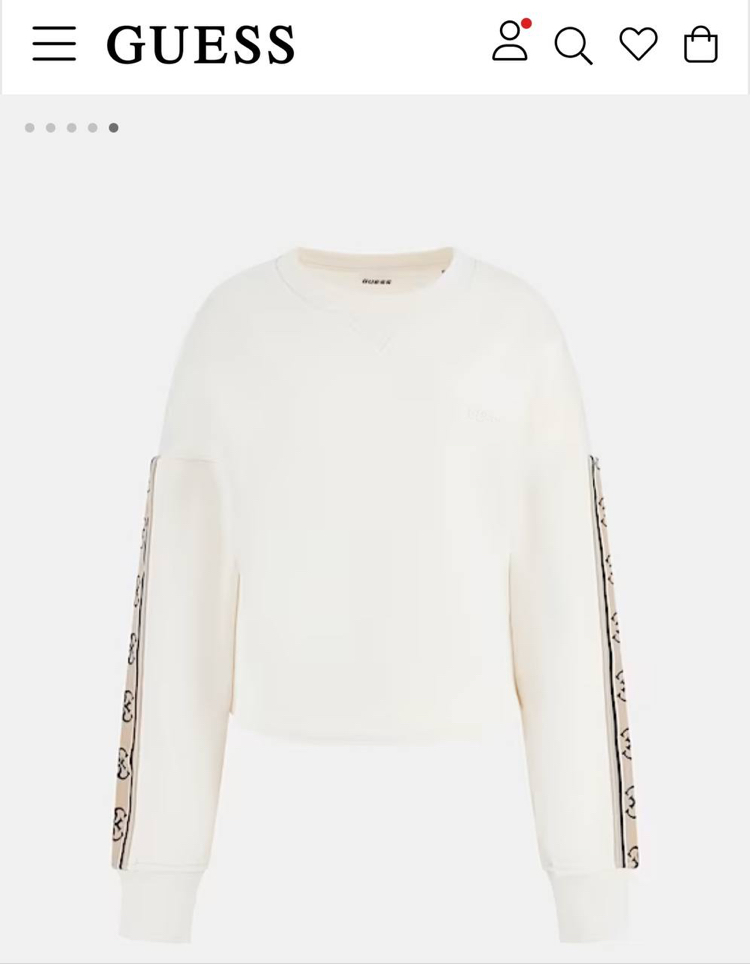 KADIN Crop Sweat (Beyaz)