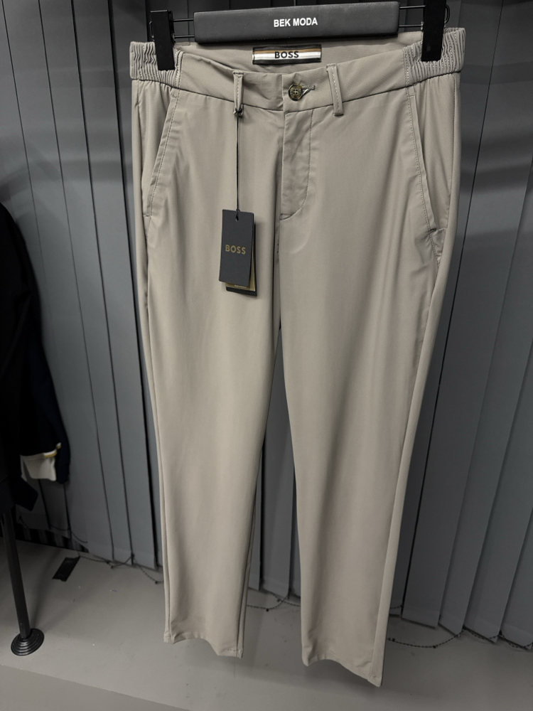 Boss  Kırışmayan Kumaş Jogger Pantolon(1088-vizon)