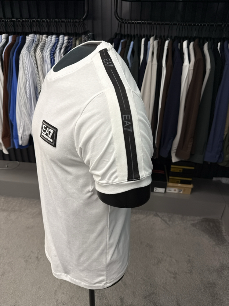 EA7 omuz detaylı T-shirt (26701-beyaz)