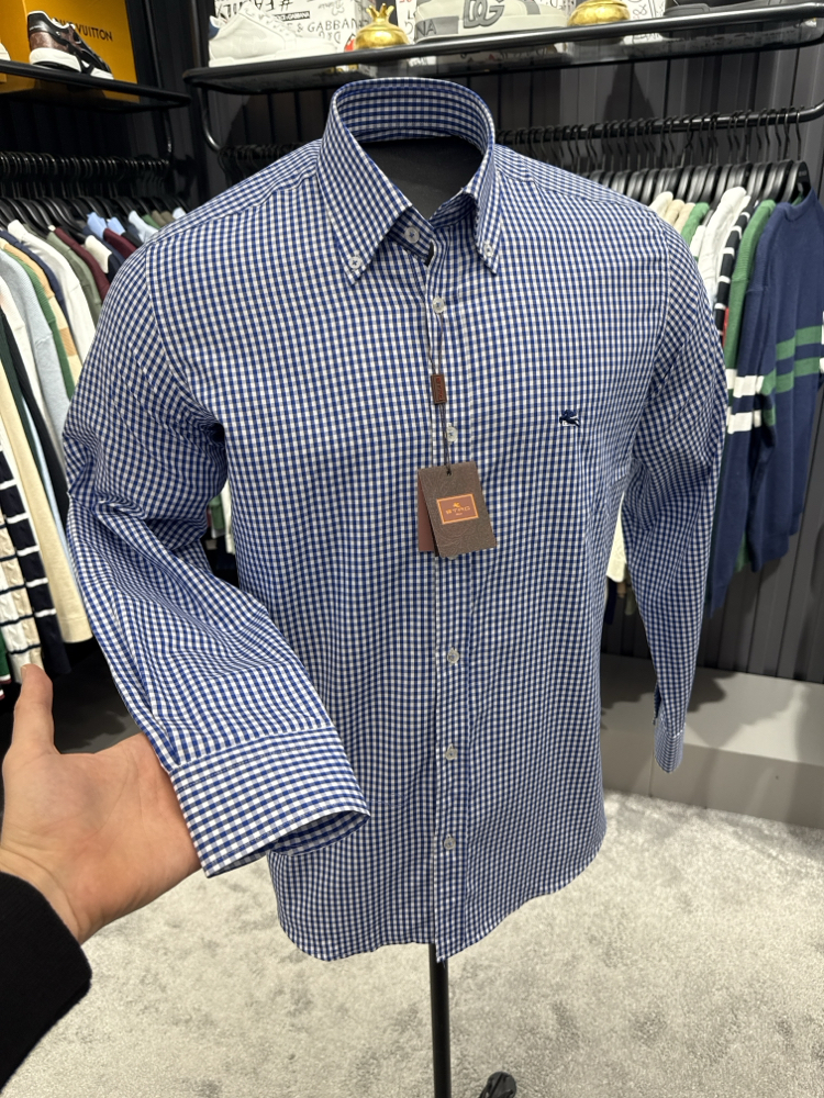 Etro İthal Gömlek (4040-Mavi)