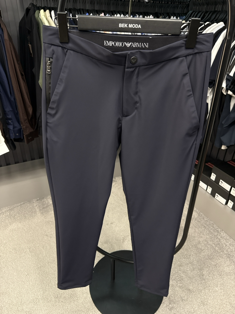 İthal Emporio Armani Kırışmayan Kumaş Jogger Pantolon(1087-Lacivert)