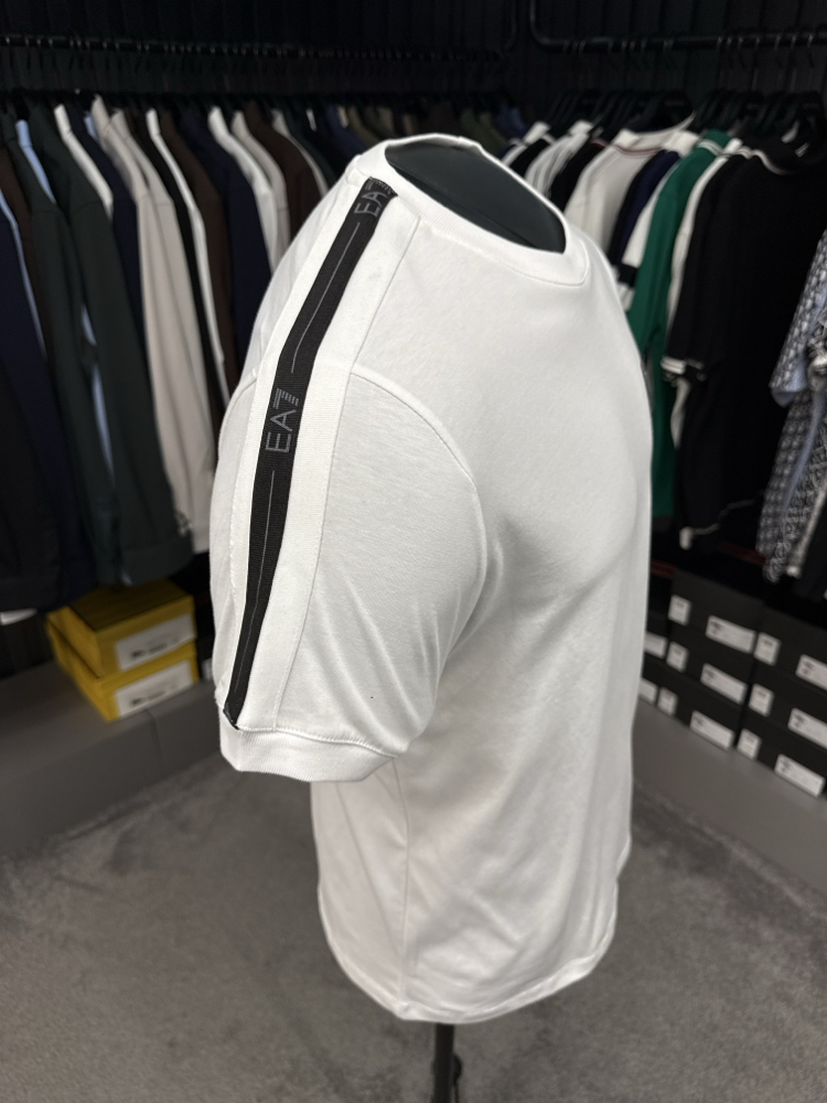 EA7 omuz detaylı T-shirt (26701-beyaz)