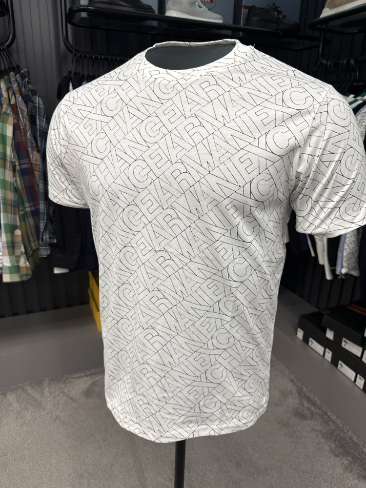 Armanı exchange dijital baskı T-shirt (26609-beyaz)