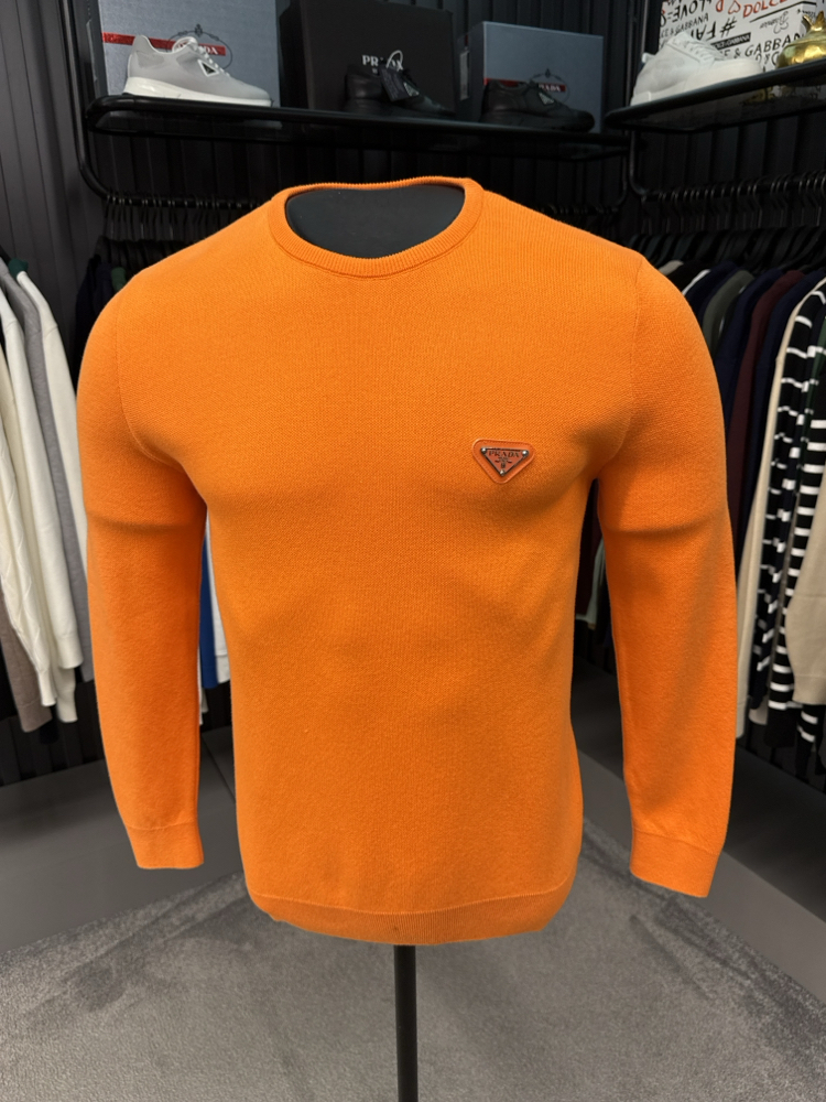 Outlet ürünü İthal Prada Triko (9429-Turuncu)