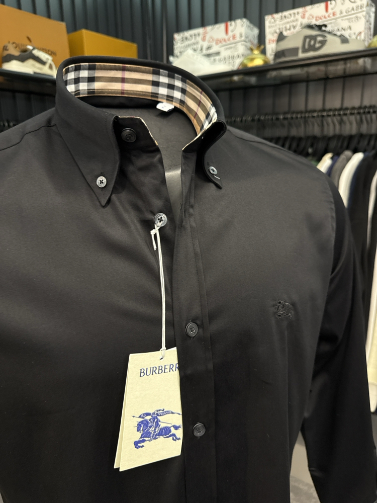 OUTLET ÜRÜNÜ Burberry İthal Gömlek (4041-Siyah)