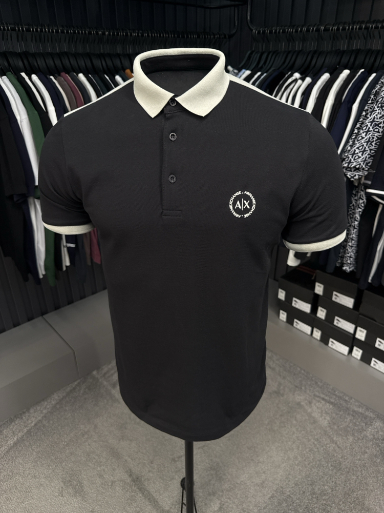 Armanı Exchange Polo Yaka (Siyah-Kodu-26606)