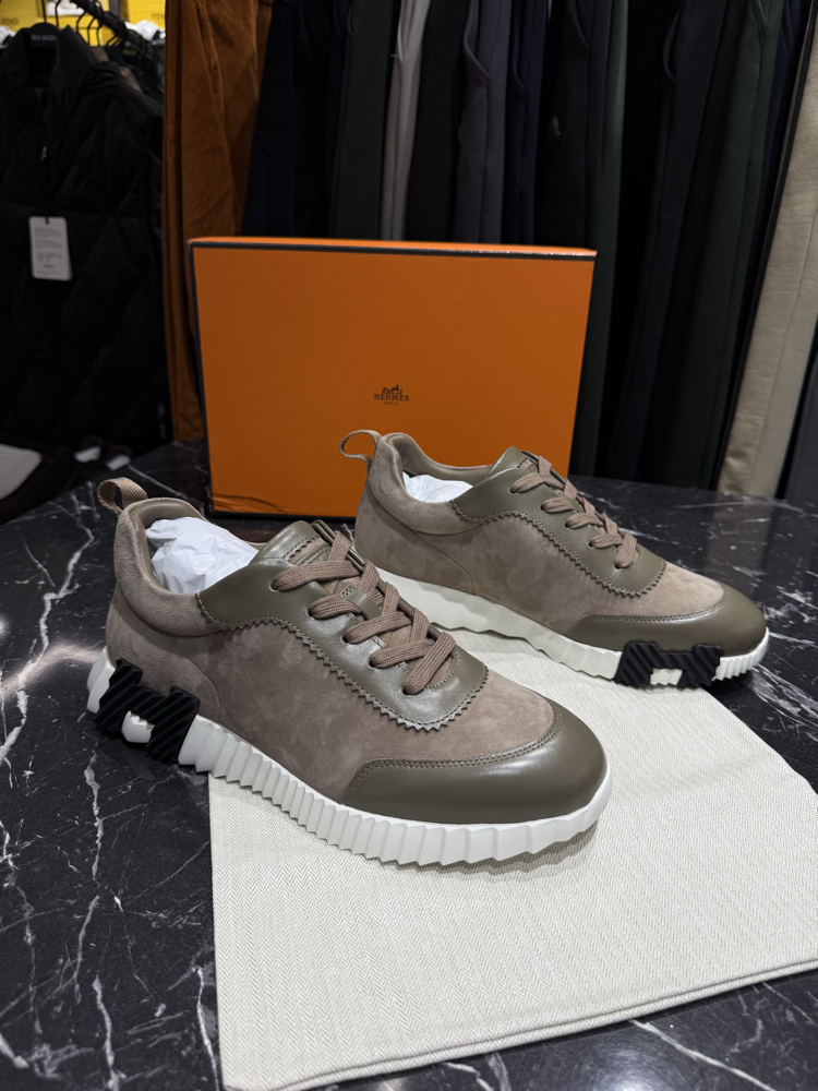 Hermes Deri Sneakers (İTHAL ÜRÜN)