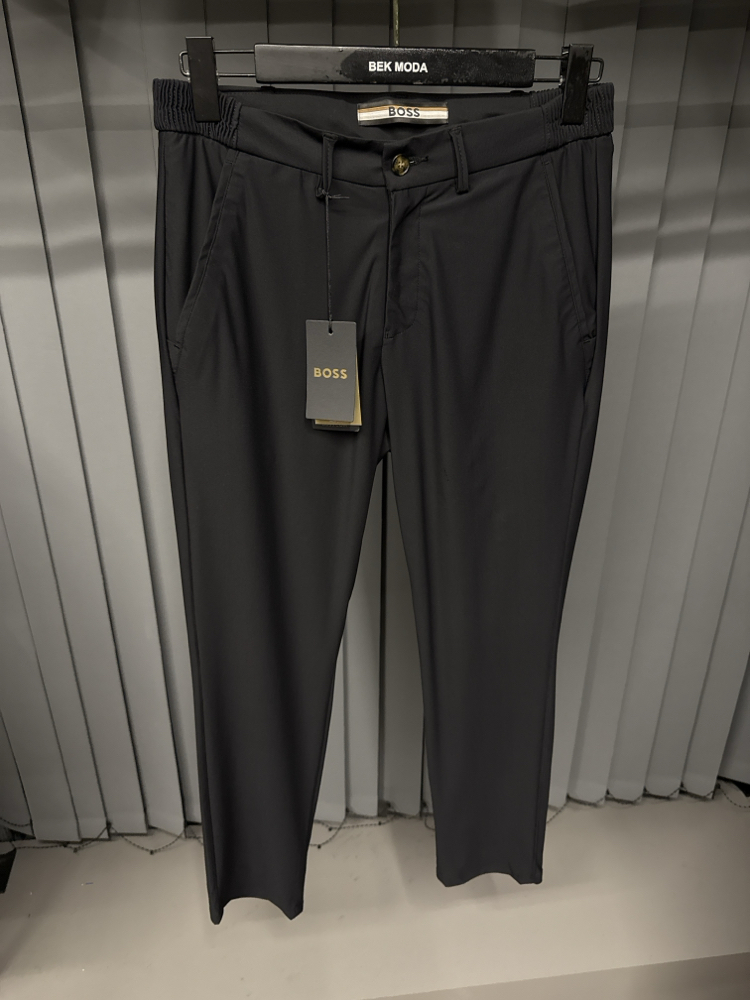 Boss Kırışmayan Kumaş Jogger Pantolon(1088-siyah)