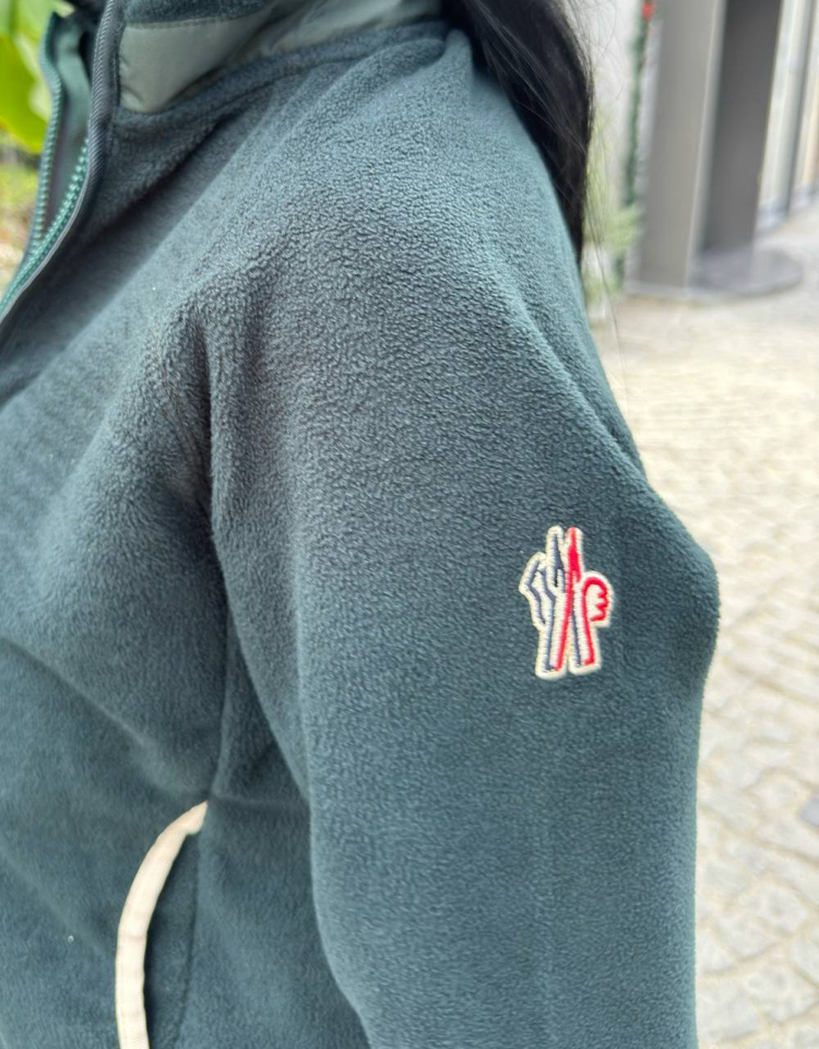 KADIN MONCLER Uzun Fermuarlı POLAR (Turkuaz)-5137-