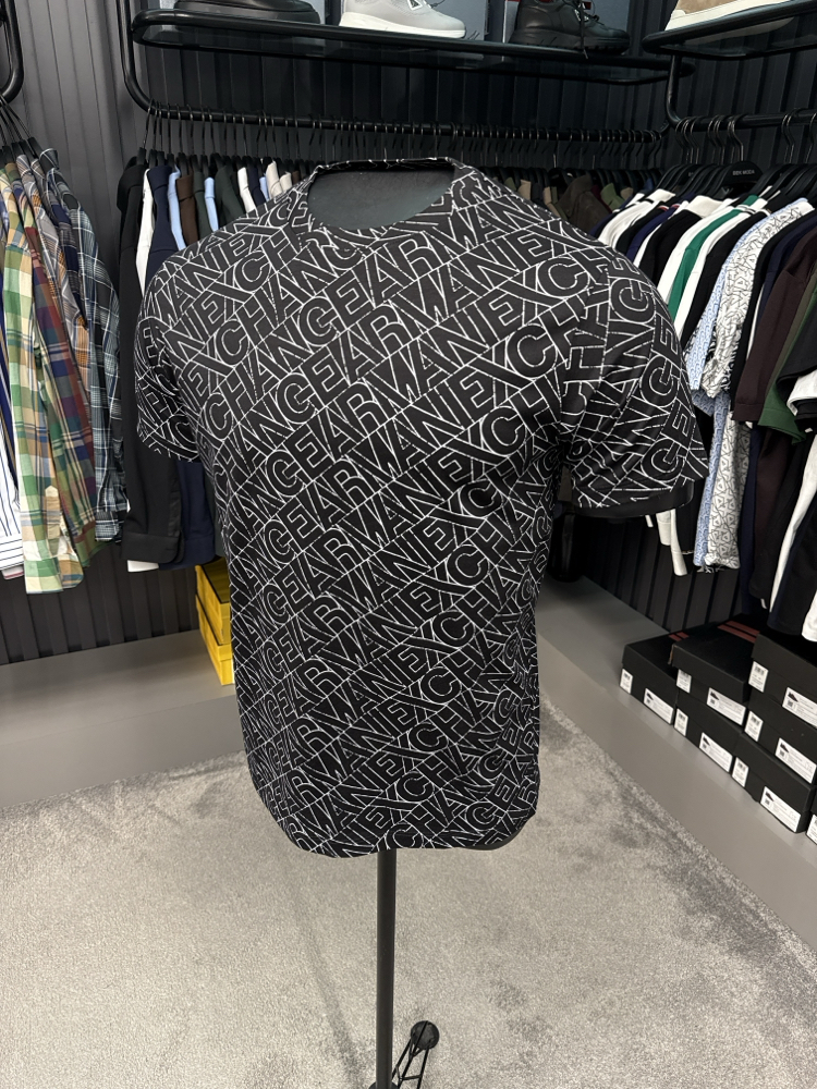 Armanı exchange dijital baskı T-shirt (26609-siyah)