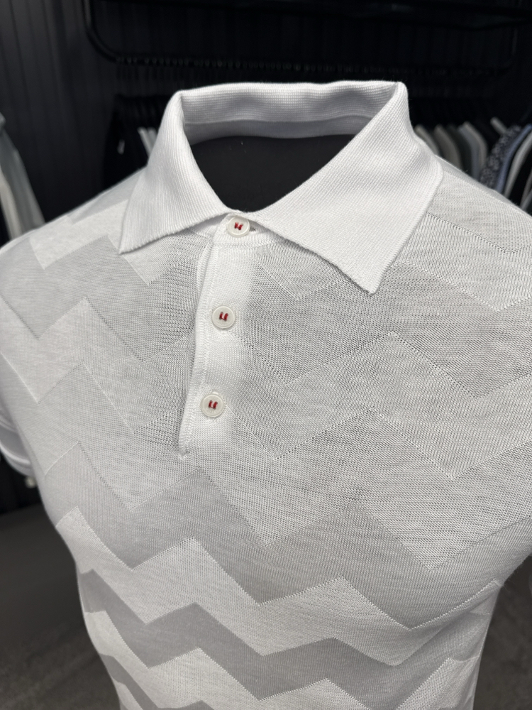 OUTLET ÜRÜNÜ İthal KİTON Triko Polo Yaka (24160-Beyaz)
