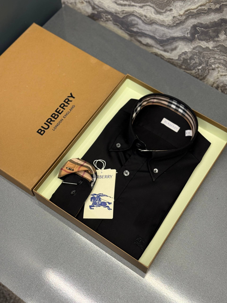 OUTLET ÜRÜNÜ Burberry İthal Gömlek (4041-Siyah)