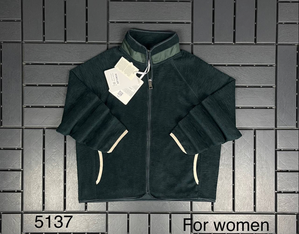 KADIN MONCLER Uzun Fermuarlı POLAR (Haki Yeşil)-5137-