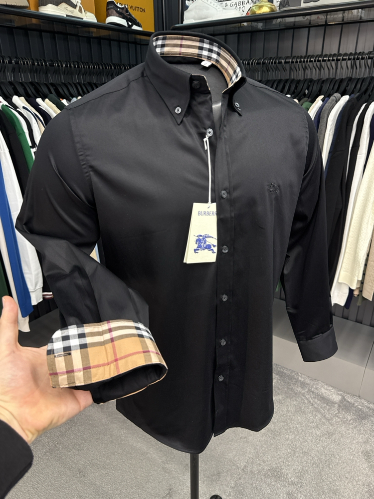 OUTLET ÜRÜNÜ Burberry İthal Gömlek (4041-Siyah)
