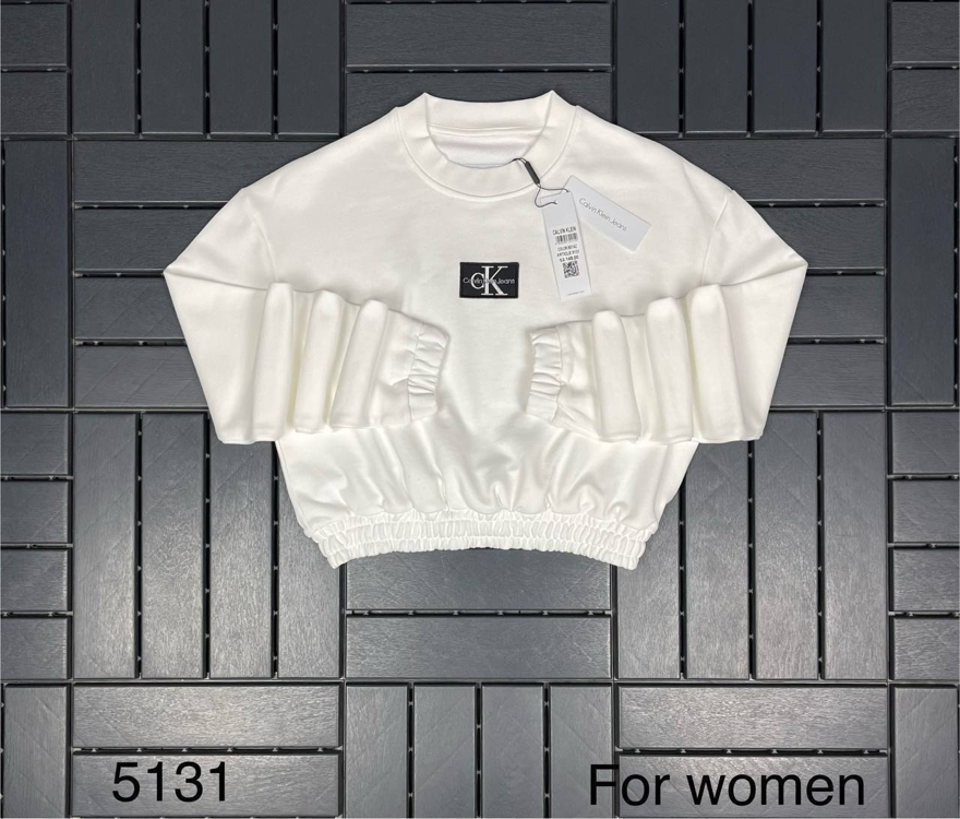 KADIN Crop Sweat (Beyaz)-5131-