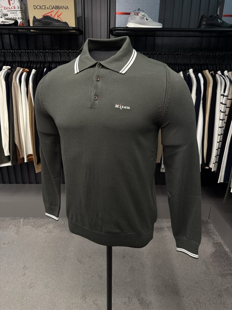 İthal KİTON Triko Polo Yaka (7202-Haki)