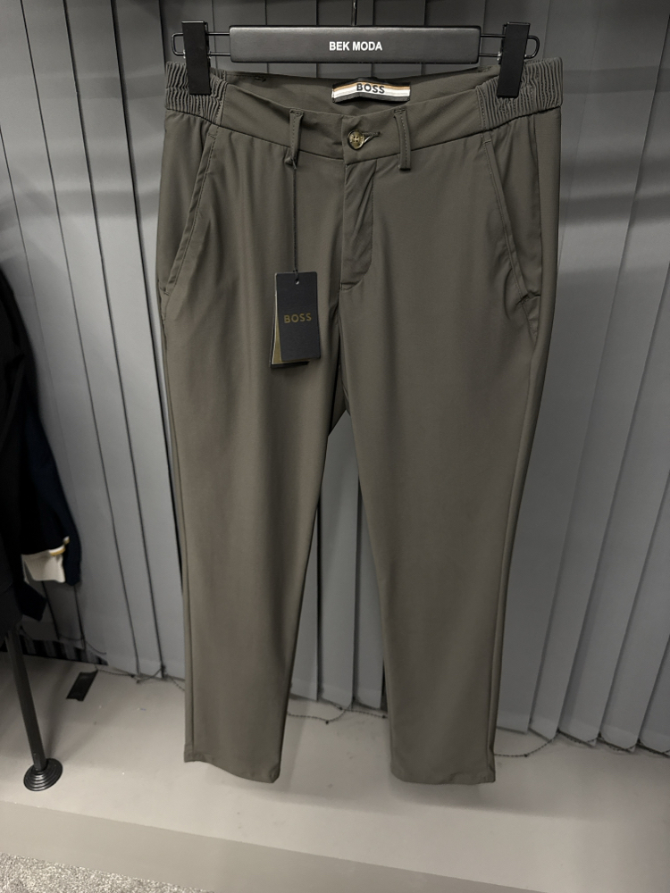 Boss Kırışmayan Kumaş Jogger Pantolon(1088-haki)