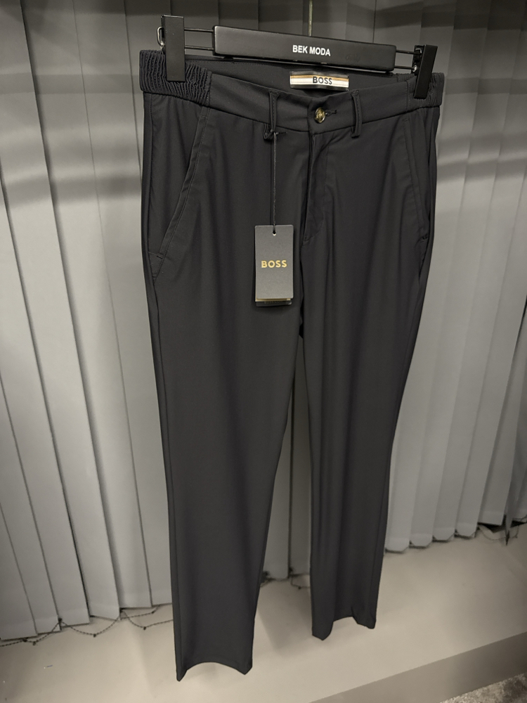 Boss Kırışmayan Kumaş Jogger Pantolon(1088-siyah)