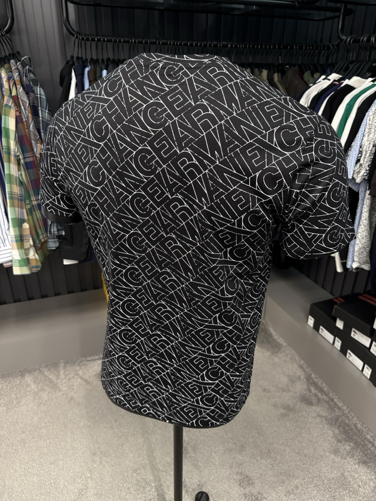 Armanı exchange dijital baskı T-shirt (26609-siyah)