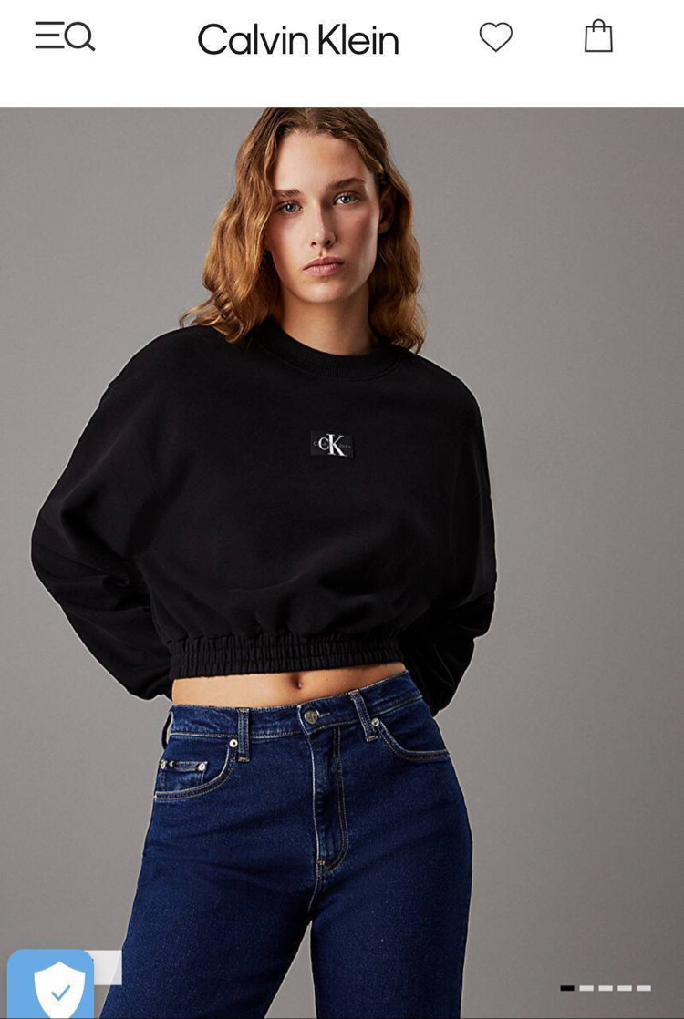KADIN Crop Sweat (Siyah)-5131-