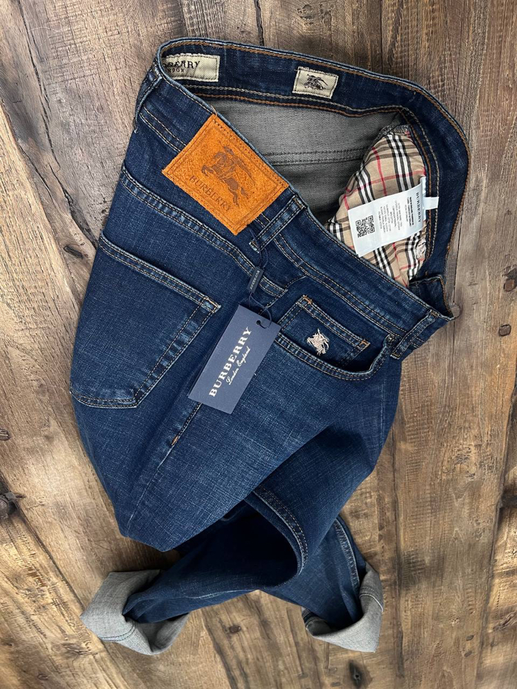 Burberry Kot Pantolon (1302-Koyu Mavi)