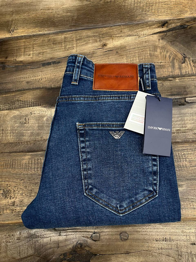Emporio Armanı Kot Pantolon (1125-Mavi Destroy)