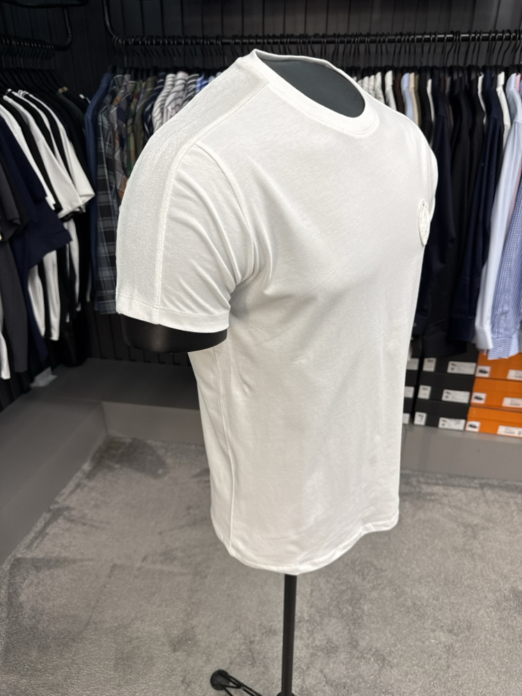 Emporıo Armani omuz detaylı T-shirt (26508-Beyaz)