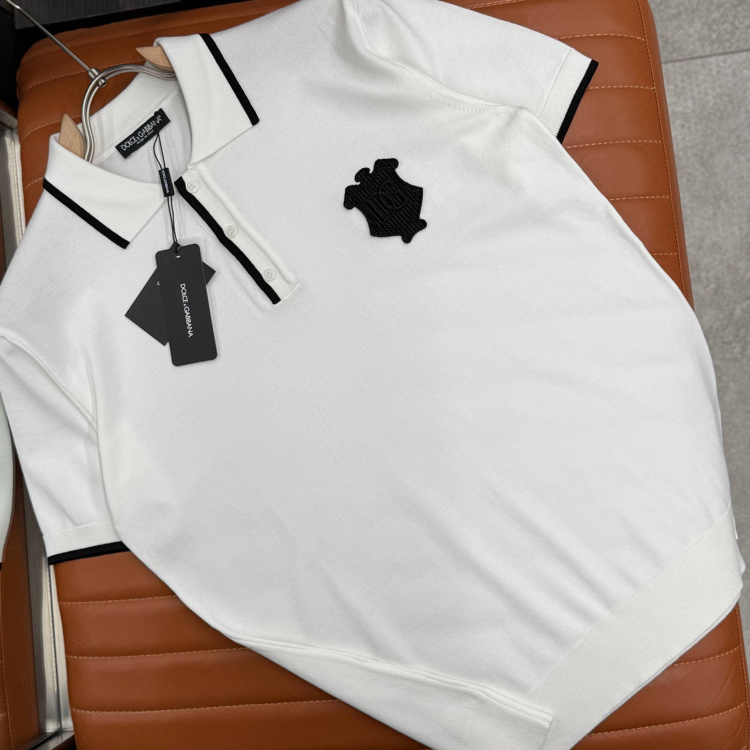 İthal DOLGE GABBANA Triko Polo Yaka (5559-BEYAZ)