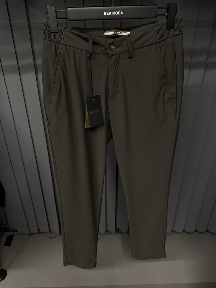 Boss Kırışmayan Kumaş Jogger Pantolon(1088-haki)