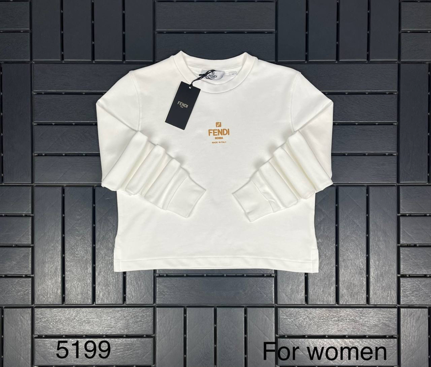 KADIN FENDİ Sweat (Beyaz)-5199-