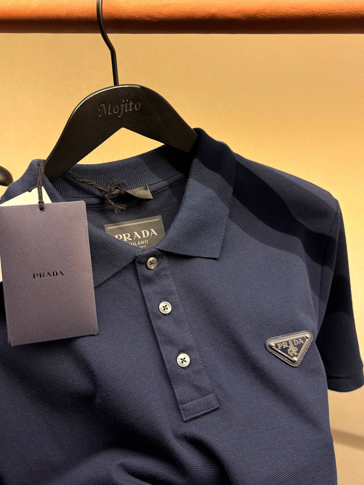 Prada Yeni Logo Polo Yaka (3322-Lacivert)