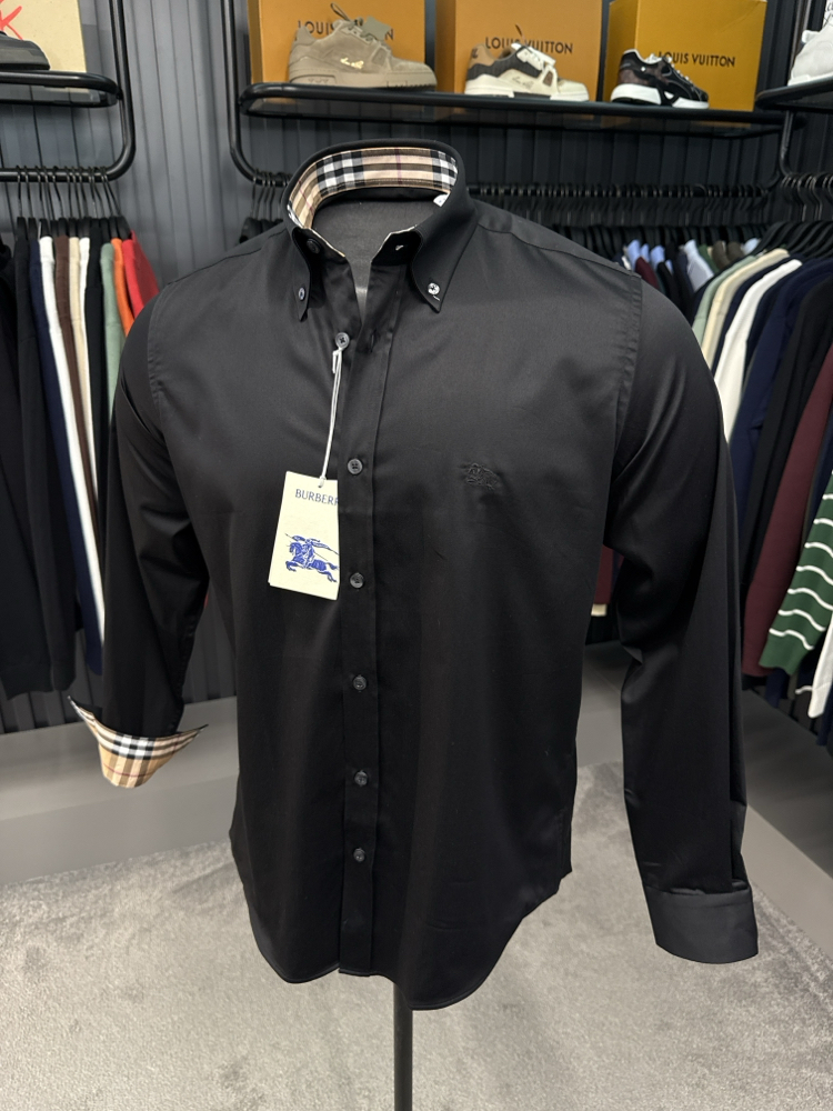 OUTLET ÜRÜNÜ Burberry İthal Gömlek (4041-Siyah)