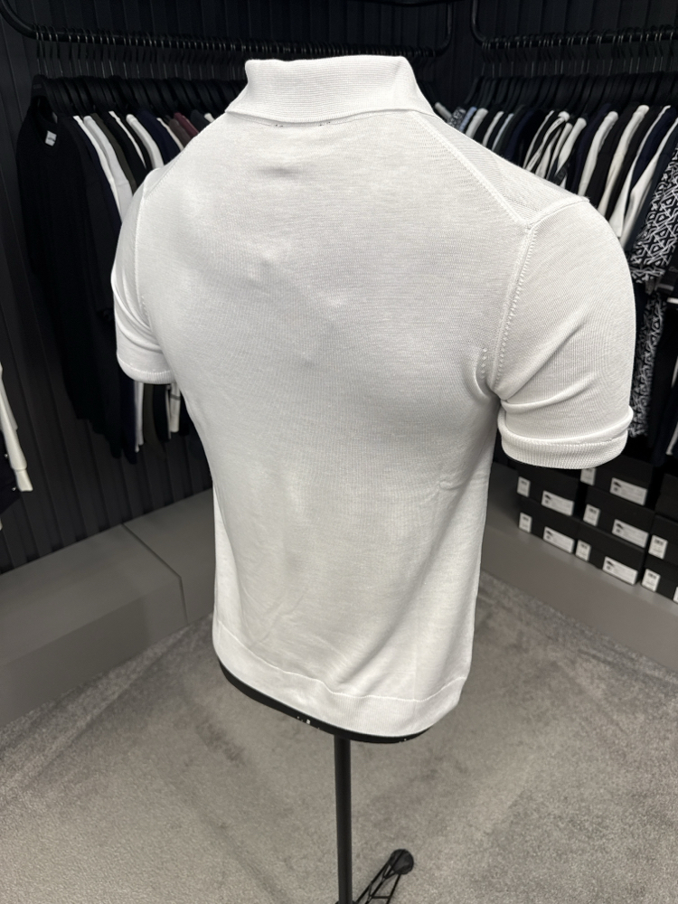 OUTLET ÜRÜNÜ İthal KİTON Triko Polo Yaka (24160-Beyaz)