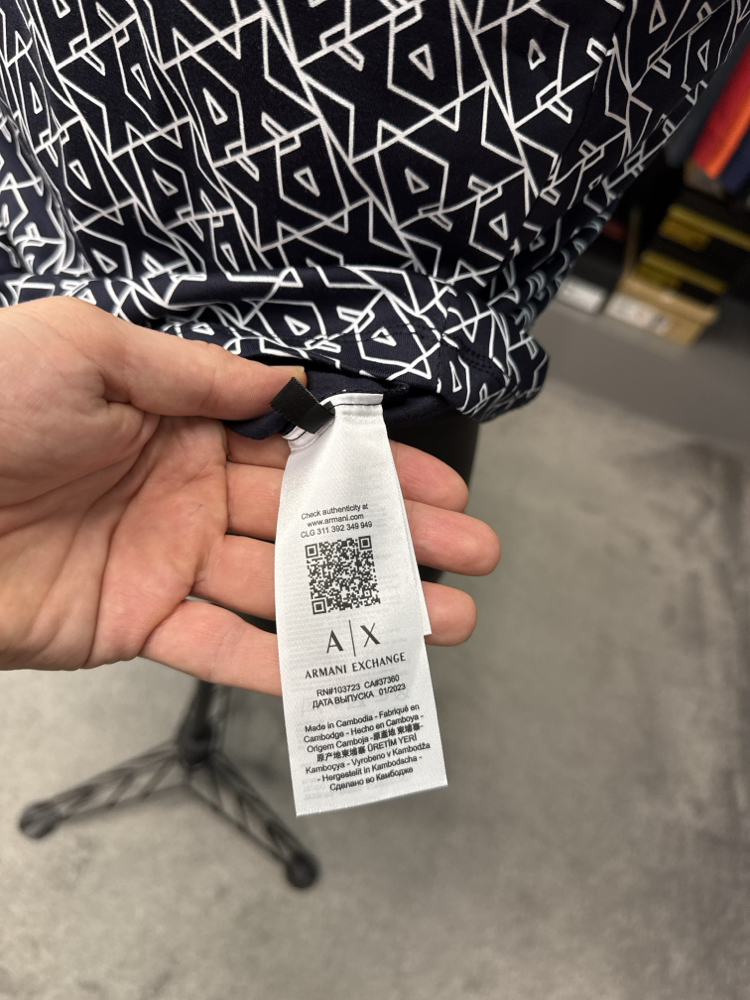 OUTLET ÜRÜNÜ Armanı exchange dijital baskı T-shirt (26604-lacivert)