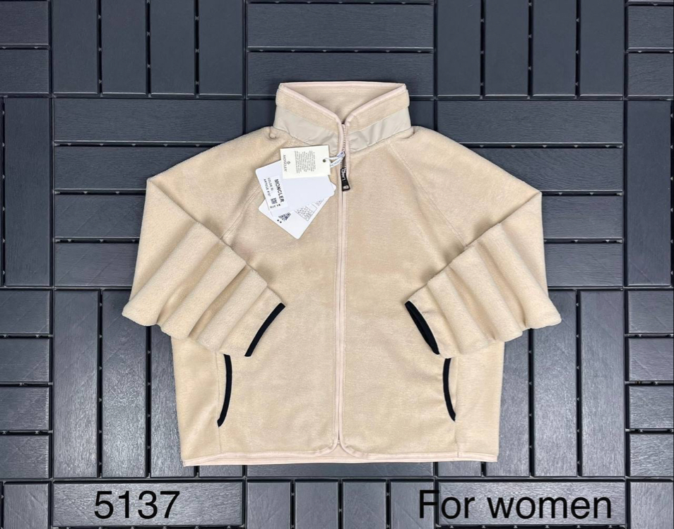 KADIN MONCLER Uzun Fermuarlı POLAR (Bej)-5137-