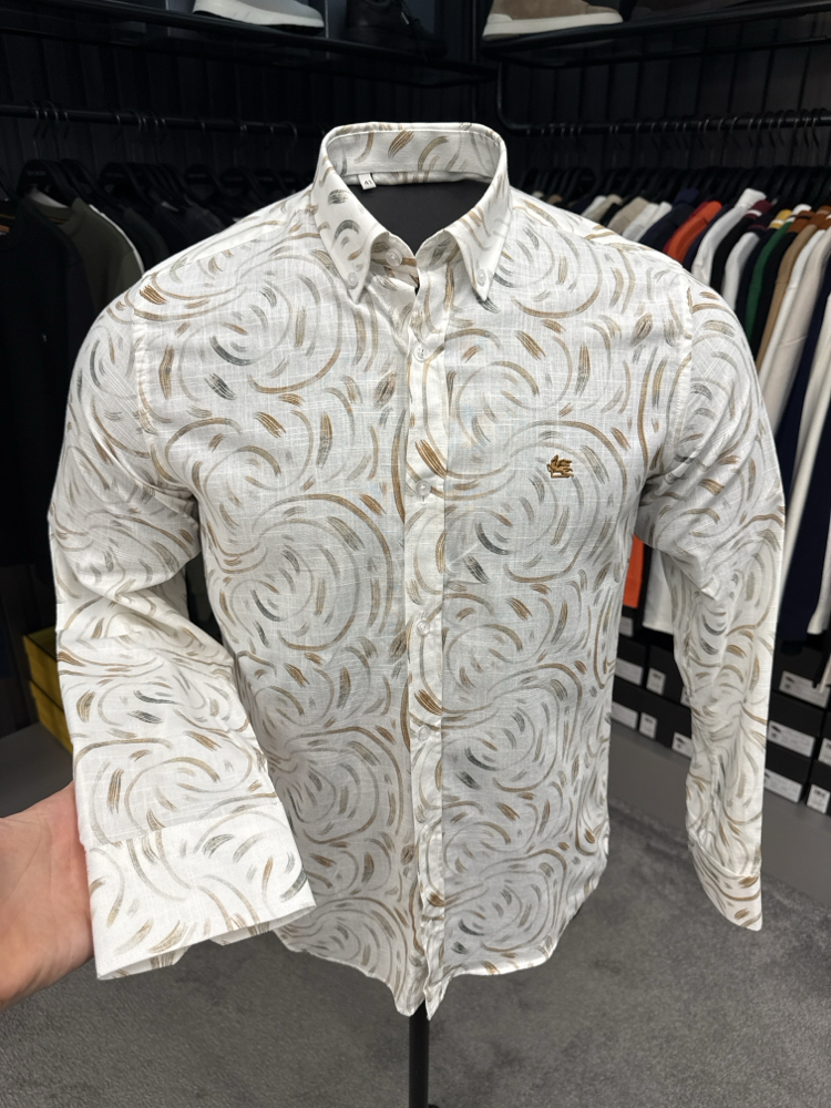 Etro Keten Gömlek (2132-Vizon)