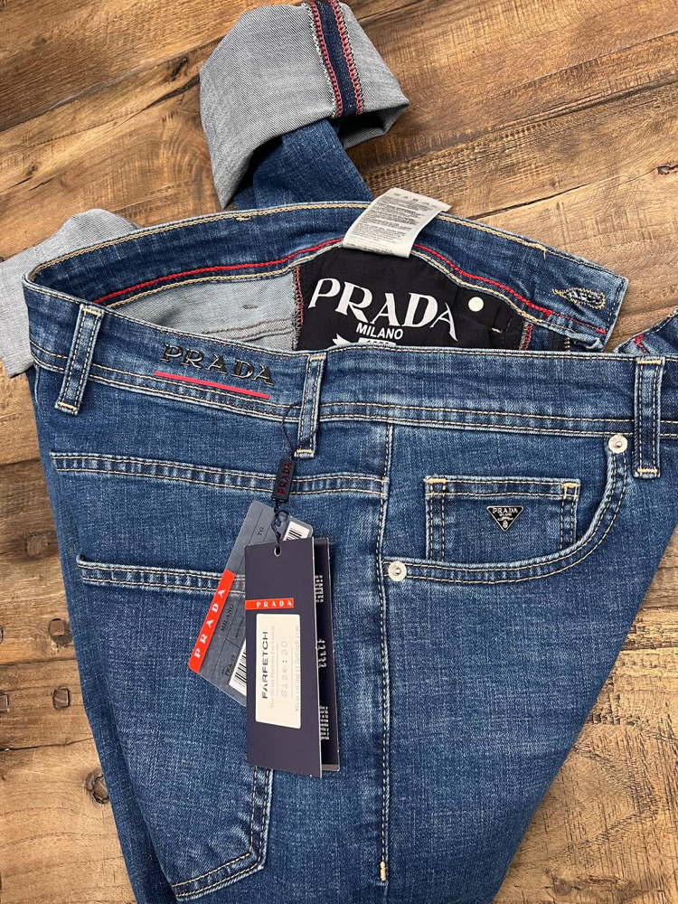Prada Kot Pantolon (1417-Mavi)
