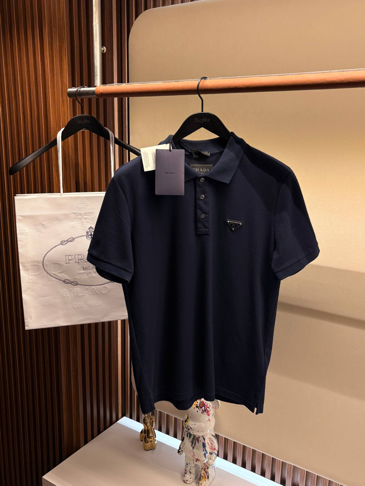 Prada Yeni Logo Polo Yaka (3322-Lacivert)