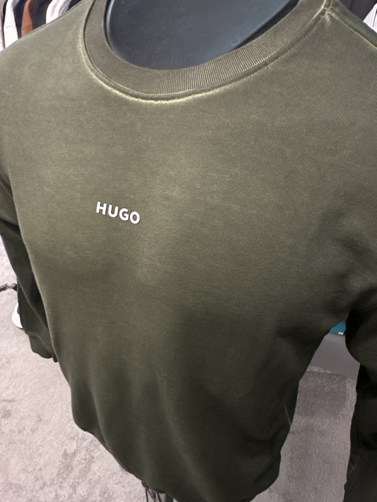 OUTLET ÜRÜNÜ Hugo Yıkamlı Kumaş SWEATSHİRT (8030-haki)