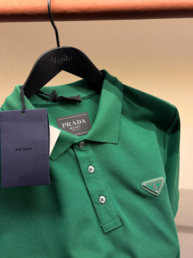 Prada Yeni Logo Polo Yaka (3322-Yeşil)