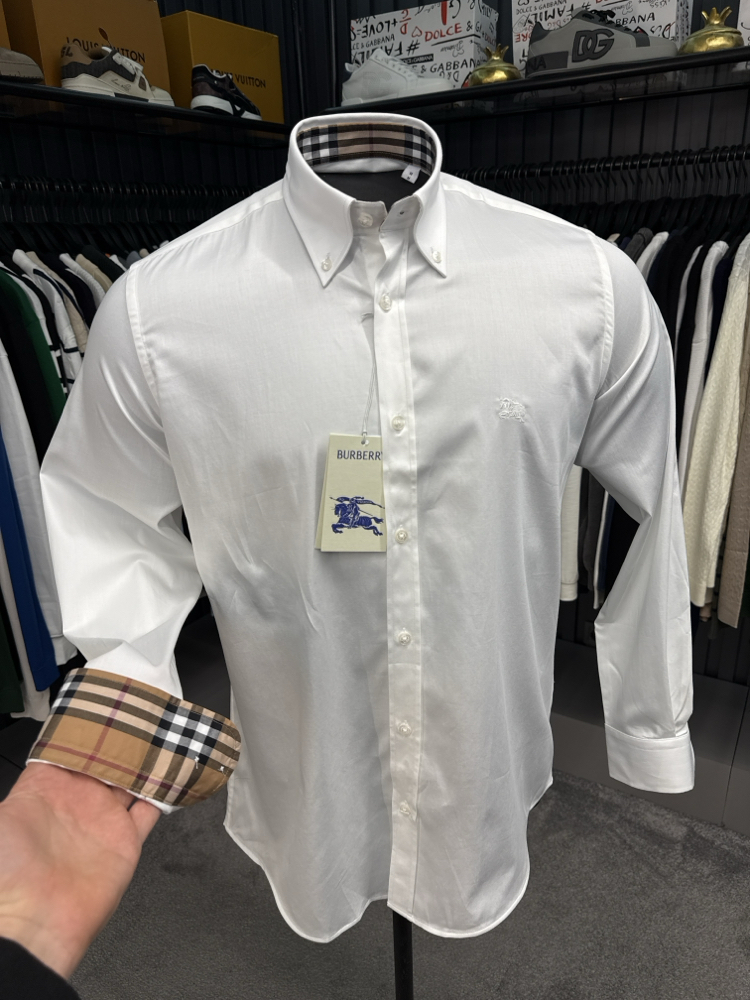 OUTLET ÜRÜNÜ Burberry İthal Gömlek (4041-Beyaz)