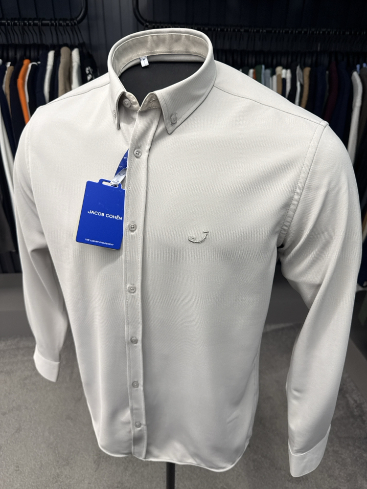Outlet ürünü Jacob Cohen Kırışmayan Gömlek (9502-Taş)