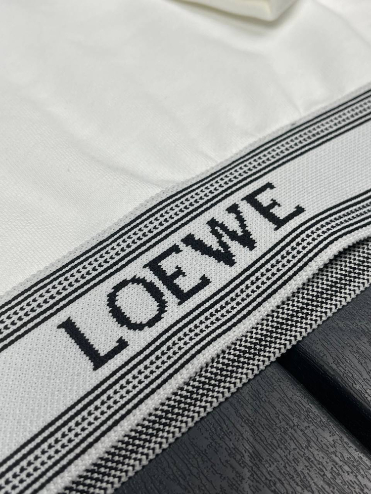 KADIN LOEWE Crop Kapüşonlu Sweat (Beyaz)-5177-