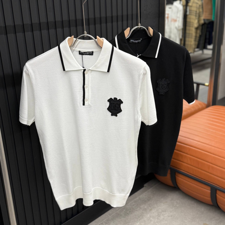 İthal DOLGE GABBANA Triko Polo Yaka (5559-BEYAZ)